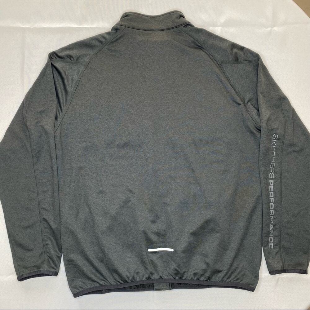 SKECHERS PERFORMANCE Men’s Quilted Puffer Front Zip Up Jacket Black Size Large - Picture 6 of 8